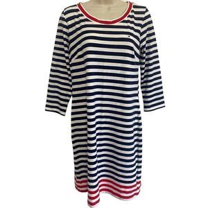 TOMMY HILFIGER Striped Nautical Cotton Dress